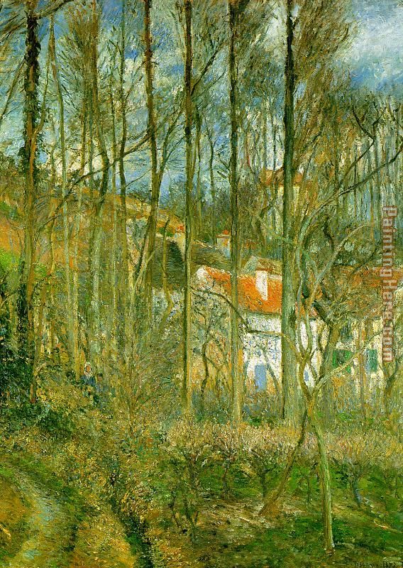 La Cote des Boeufs the Hermitage painting - Camille Pissarro La Cote des Boeufs the Hermitage art painting